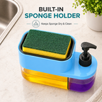 3-in-1 Kitchen Soap Dispenser & Sponge Holder