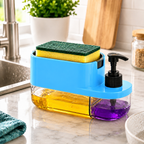 3-in-1 Kitchen Soap Dispenser & Sponge Holder