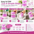 Soap Dispensing Dishwashing Brush | Kitchen Scrubber