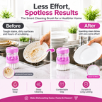 Soap Dispensing Dishwashing Brush | Kitchen Scrubber
